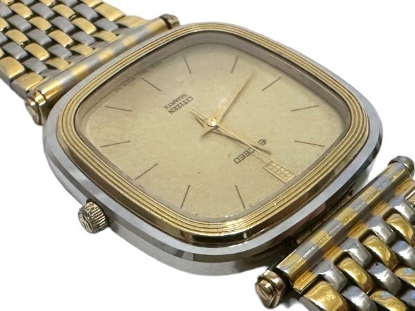 CITIZEN シチズン/エクシード 14K×SS 4-191251 QZ ゴールド文字盤 メンズ腕時計の画像6