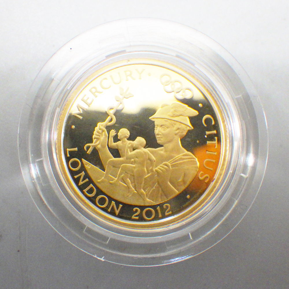 The Royal Mint 金貨2種セット ロンドンオリンピック 2012年 K22 第1次販売分 プルーフ 硬貨 5ポンド 貨幣 271-2580193【O商品】の画像4