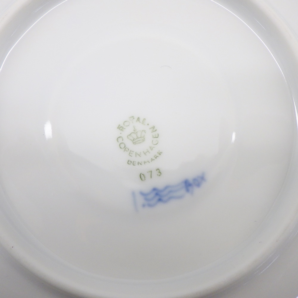 1円〜 Royal Copenhagen ブルーフルーテッド フルレース コーヒー カップ＆ソーサー 計5客 食器 155-2638518【O商品】_画像8