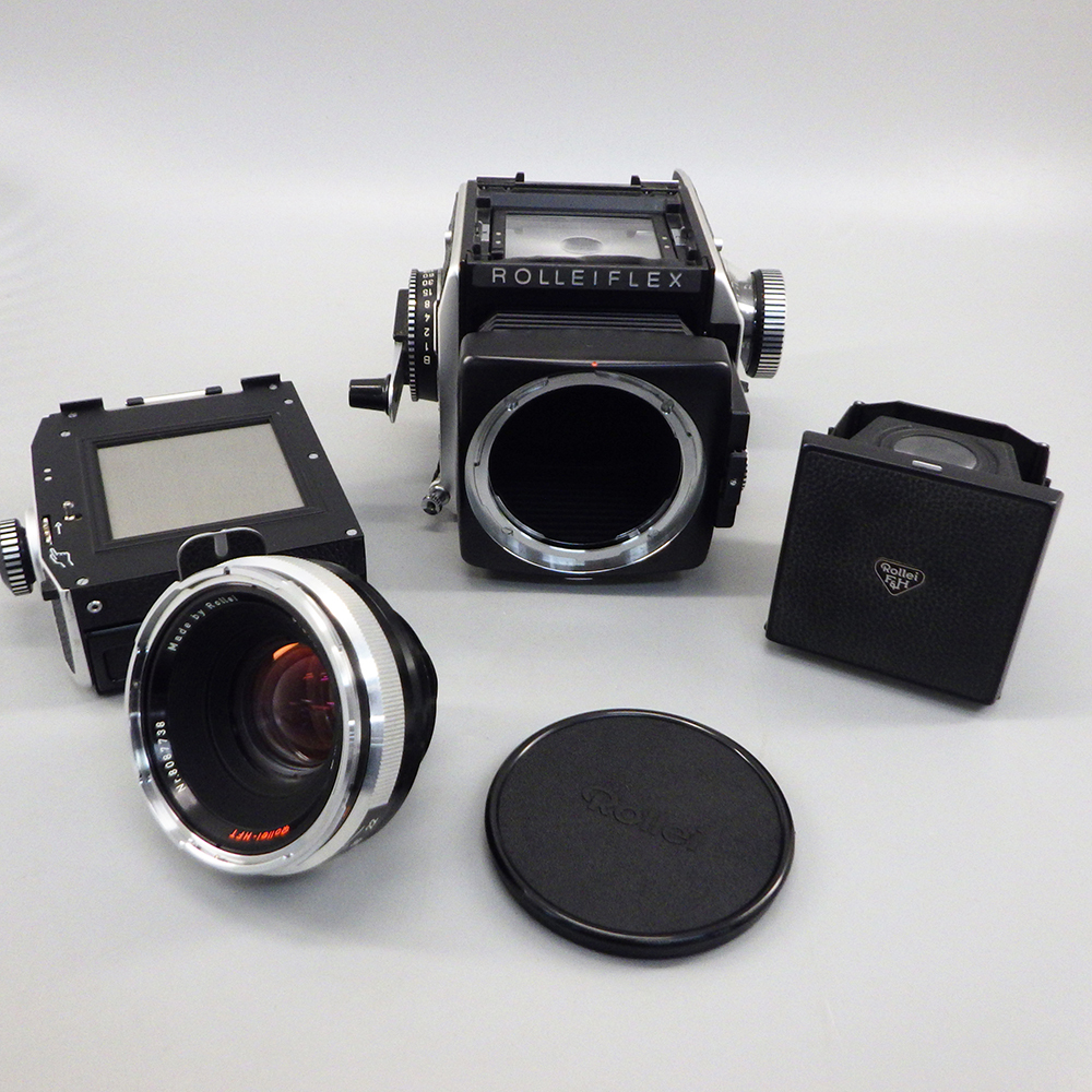 1円〜 ROLLEIFLEX ローライフレックス SL66・Planar F2.8 80mm Rollei-HFT ※動作未確認 現状品 カメラ 200-2637380【O商品】