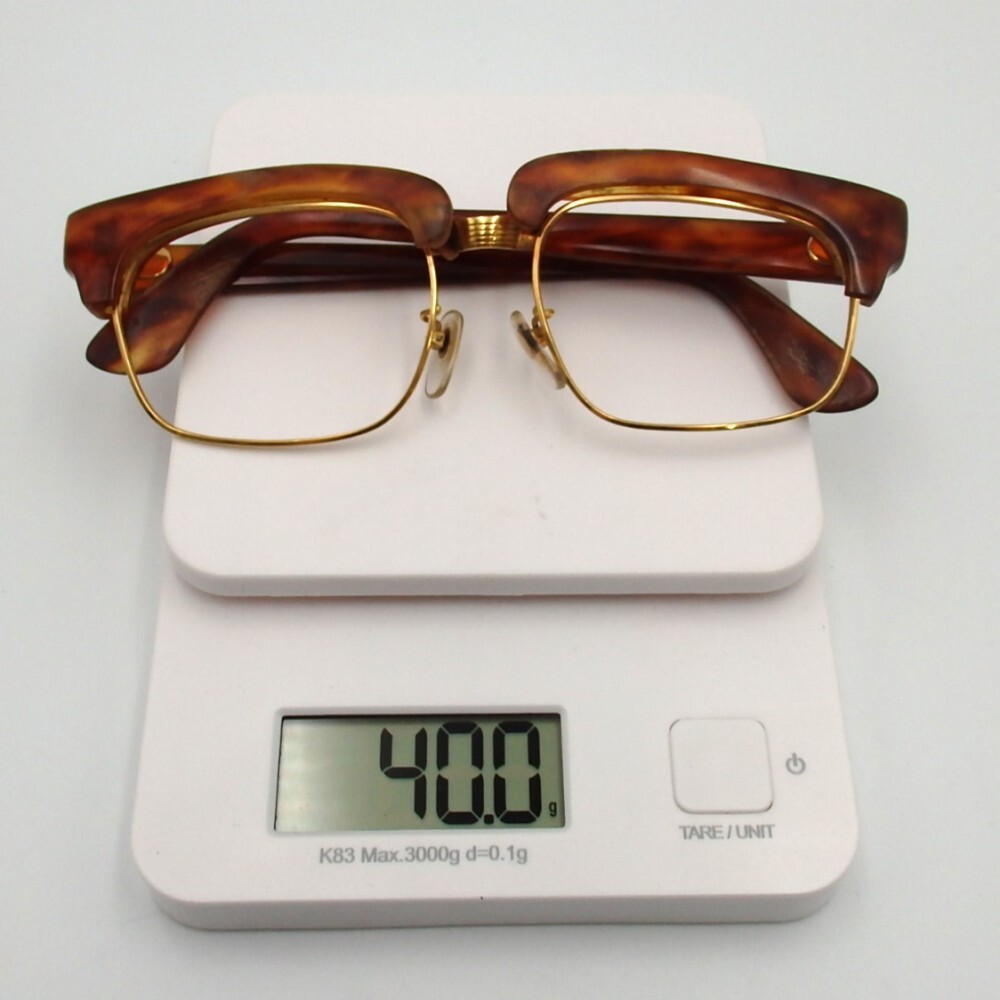 1円〜 べっ 甲 眼鏡 メガネ K18 レンズなし 重量:約40.0g y75-2617087【Y商品】の画像10