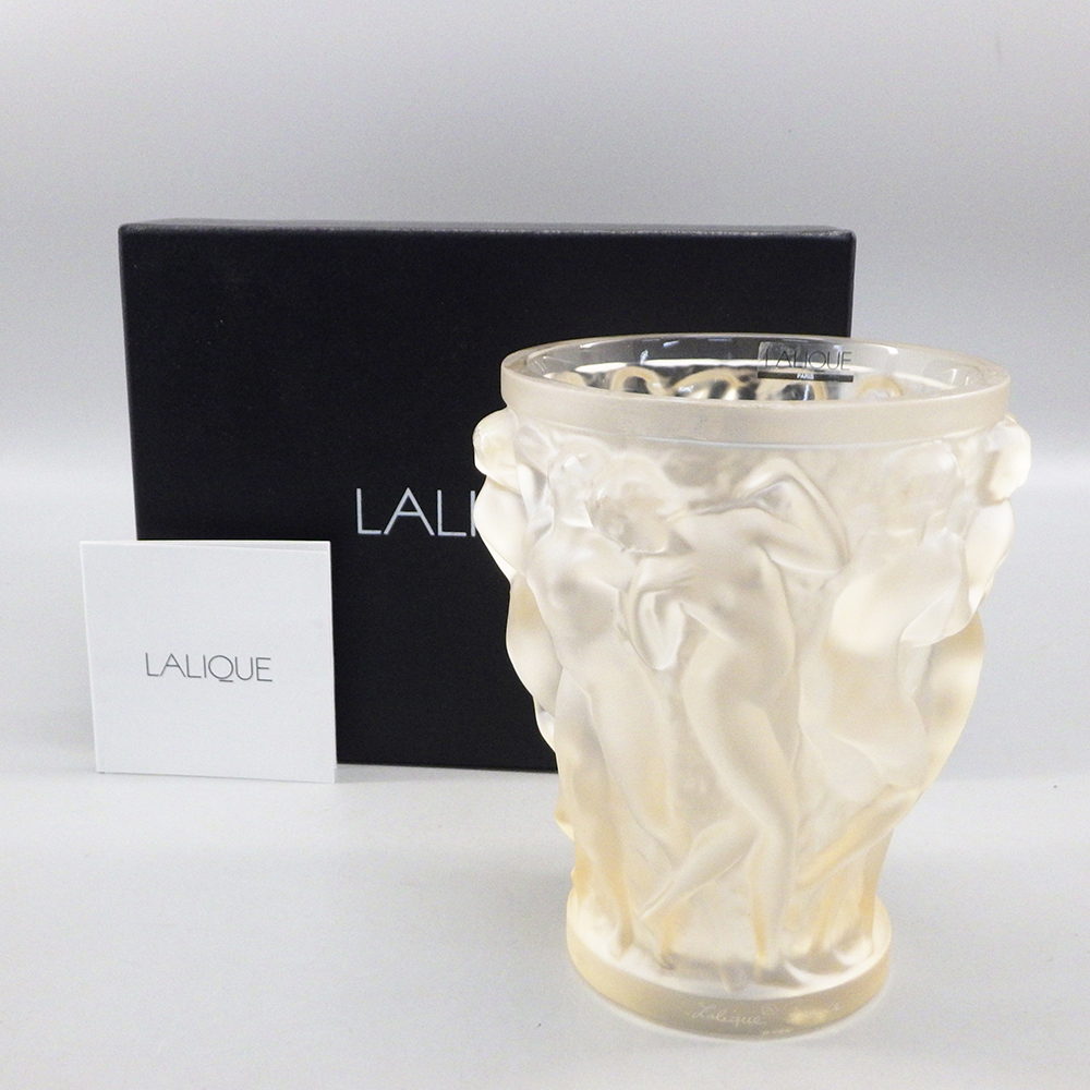 1円〜 LALIOUE ラリック バコントゥ フラワーベース バッカスの巫女 箱付き 花瓶 326-2615777【O商品】の画像1