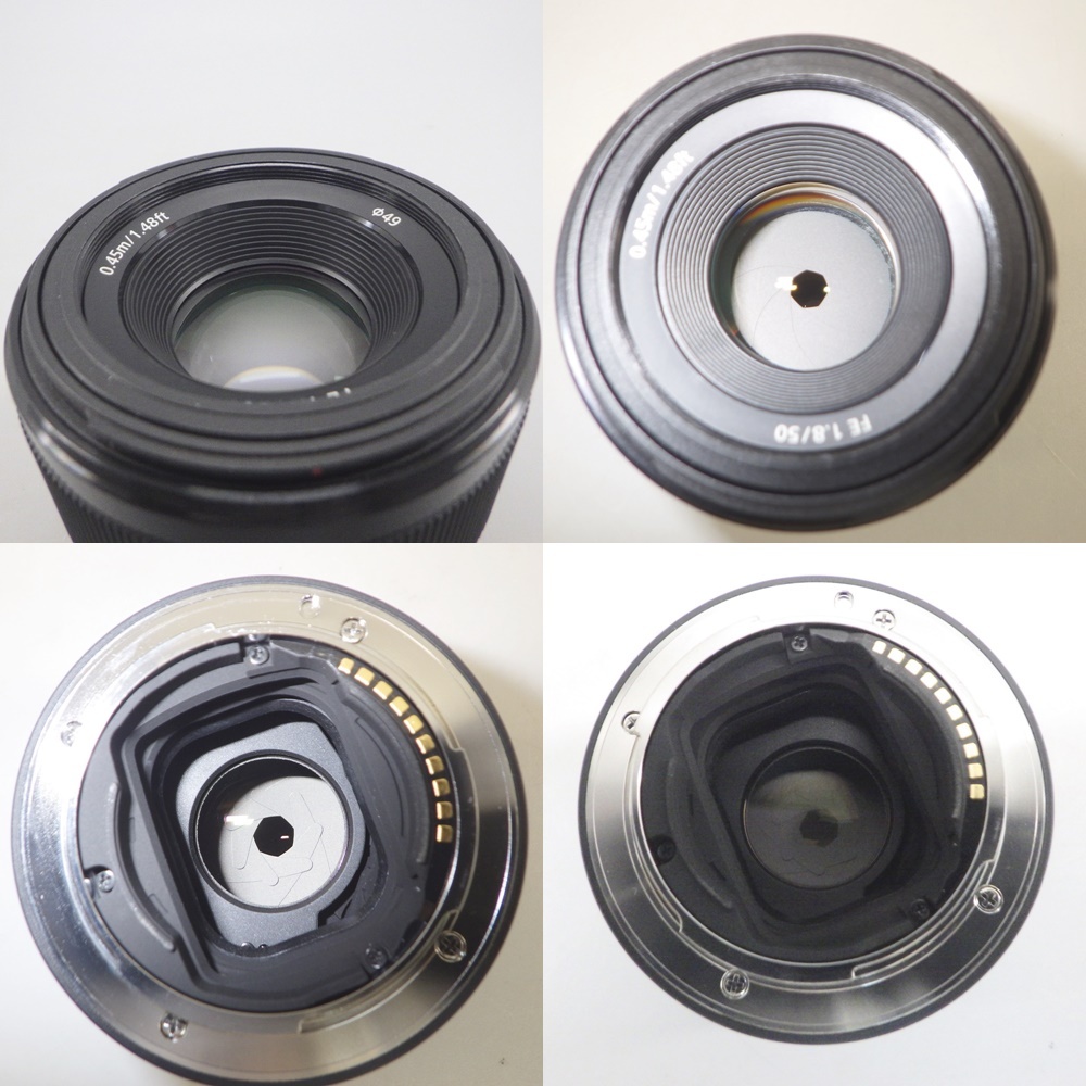 1円〜 SONY ソニー レンズ 2点 SEL24F14GM FE 24mm F1.4 GM / SEL50F18F FE 50mm F1.8 ※動作未確認 現状品 レンズ 230-2629832【O商品】の画像5