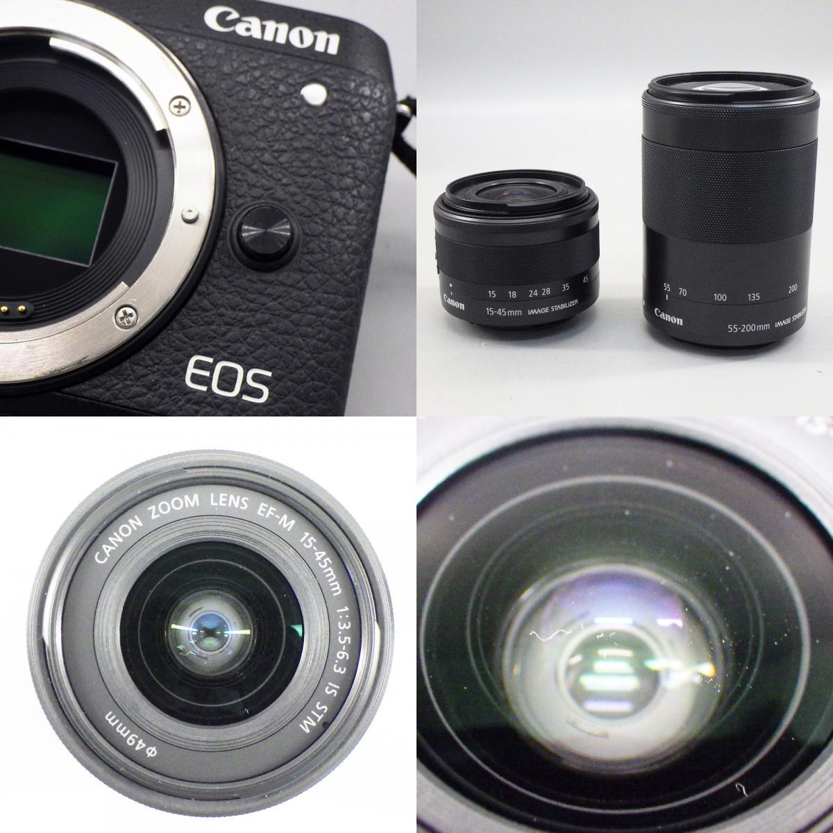 1円〜 Canon キヤノン EOS M6 Mark II DOUBLE ZOOM EVF KIT 再調整品 ※通電・シャッター確認済 現状品 カメラ 242-2575606【O商品】の画像8