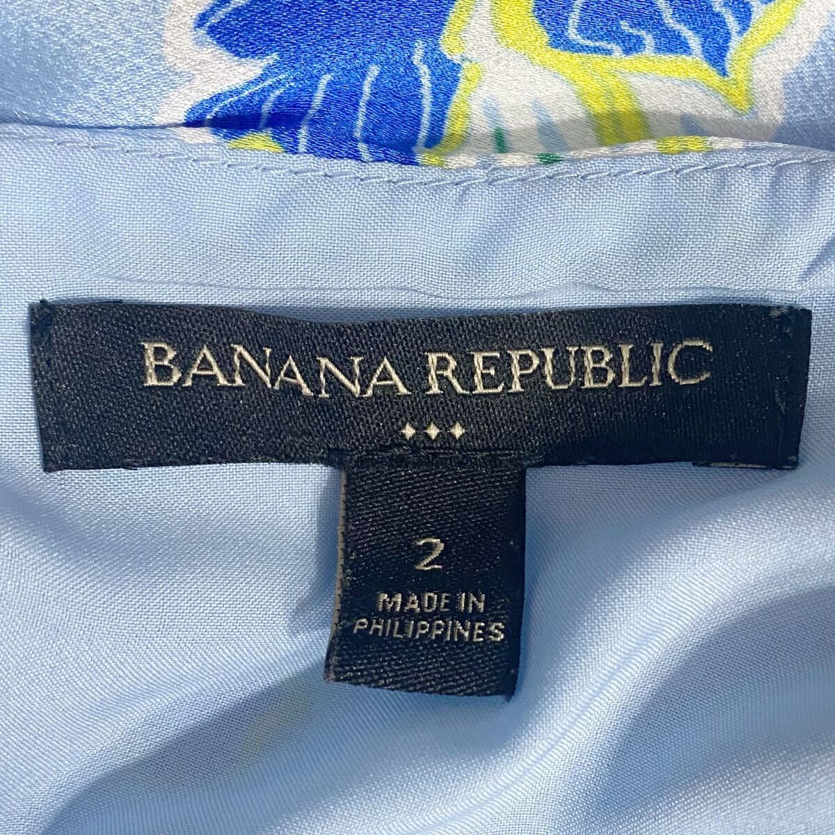 【BANANA REPUBLIC】 美品 Vネックフレアワンピース Aライン