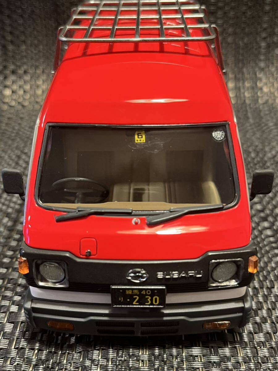 アオシマ 1/24 スバル サンバー 赤帽仕様 K87 SUBARU SAMBAR Akabou 改シャコタン快速仕様！_画像7