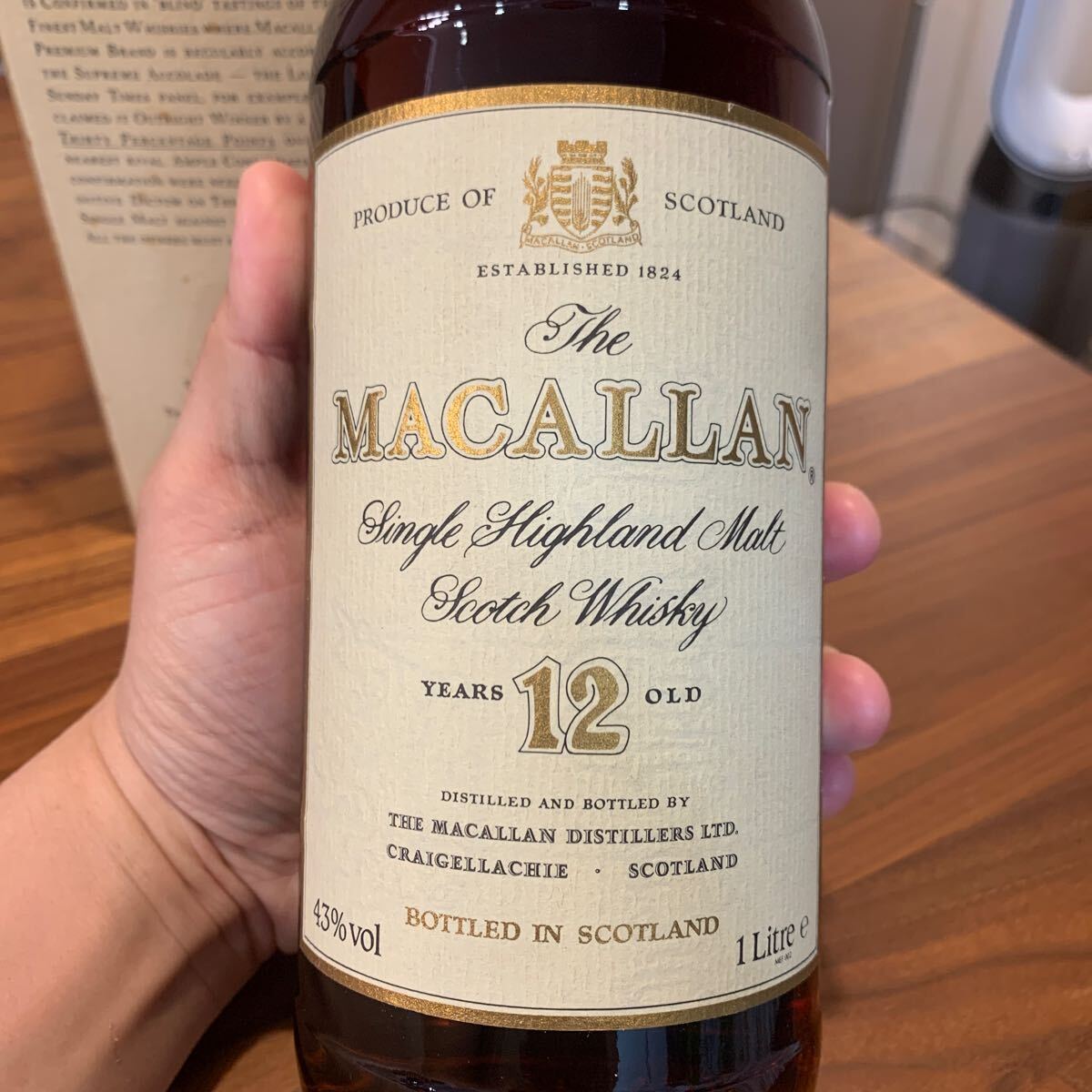 THE MACALLAN ザ マッカラン 12年 1000ml 旧ボトル 箱付き 未 THE MACALLAN ザ マッカラン 12年 1000ml 旧ボトル 箱付き 未