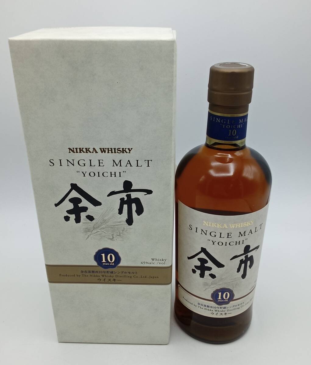 BB8◇［東京都内限定発送］未開栓 NIKKA WHISKY SINGLE MALT ニッカ シングルモルト 余市 10年 700ml 45% 国産 古酒 ◇_画像2