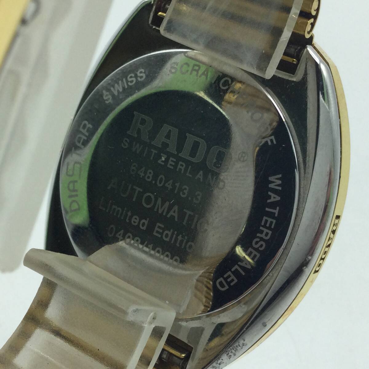 BB92●＜AT/稼働＞腕時計 RADO ラドー DIASTAR ダイアスター jubile ジュビリー 648.0413.3 自動巻き デイデイト 現状品 ●_画像8