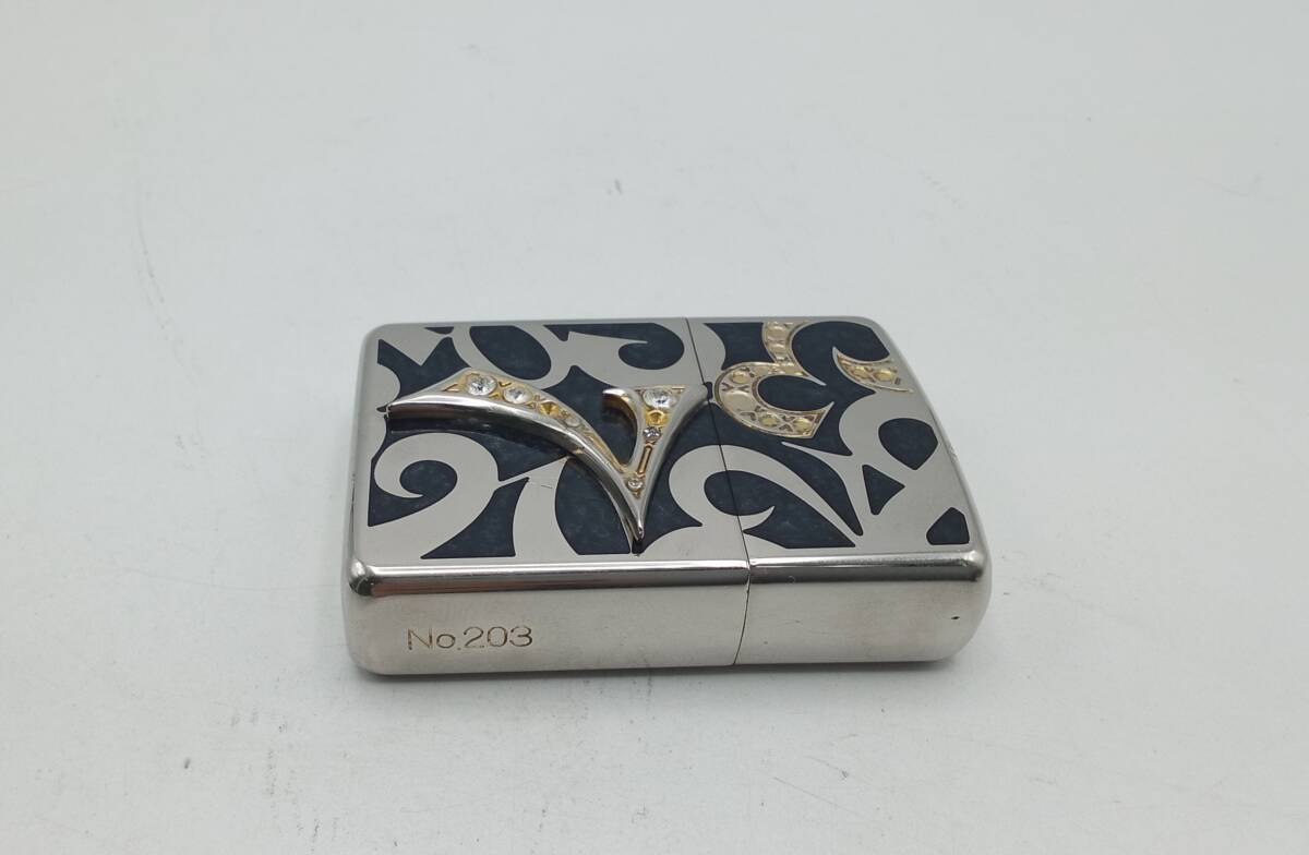 RR58◇＜火花確認済み＞Zippo ジッポー ARMOR STANDARD DESIGN 2 アーマーケース 喫煙具 喫煙グッツ 現状品◇の画像4