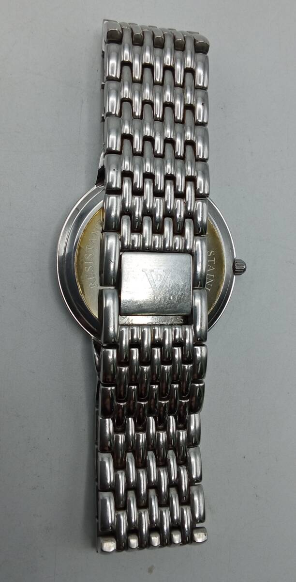 RR92*<QZ/ immovable > wristwatch VALENTINO DOMANI FINE PLATINUM 999.9 Valentino Domani VD-2038 quartz 2 hands original belt present condition goods *