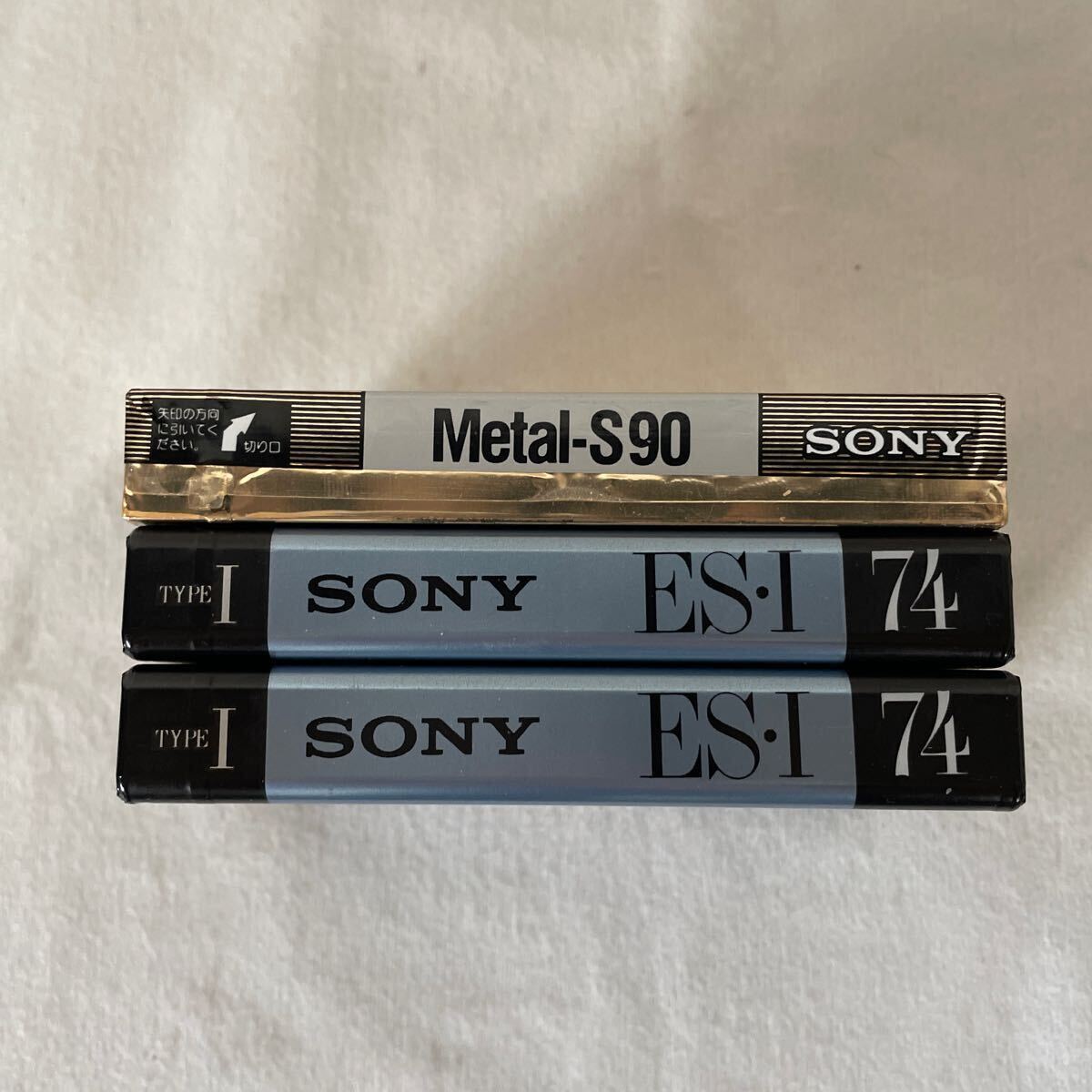 未使用品 SONY カセットテープ 3本セット メタル ノーマル metal-s90 a esm1 74の画像8