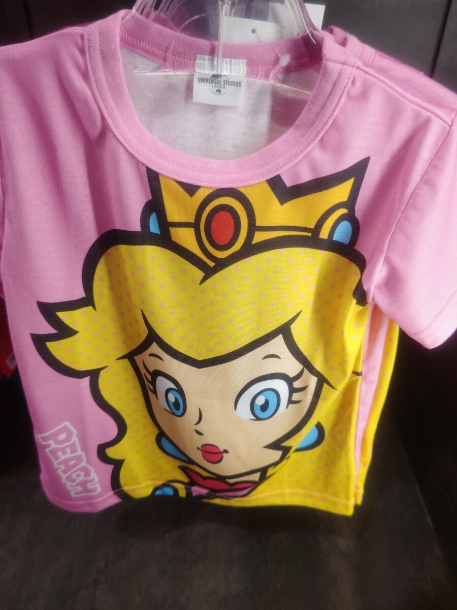 USJ SUPER NINTENDO WORLD マリオ スーパー ニンテンドー ワールド ピーチ姫 子供用 キッズサイズ Tシャツの画像1