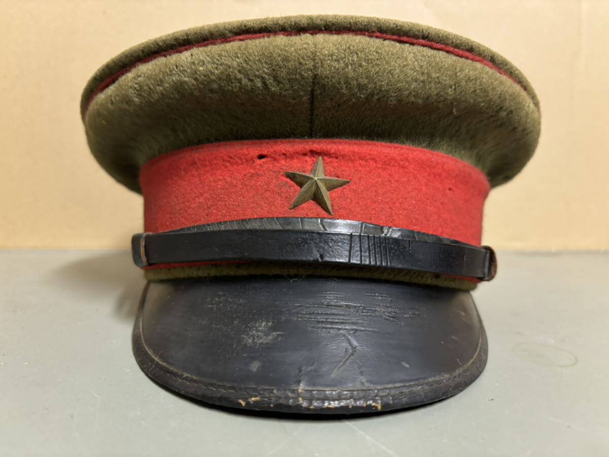 旧日本軍 大日本帝国 陸軍 軍帽 帽子 当時物 貴重希少品の画像1