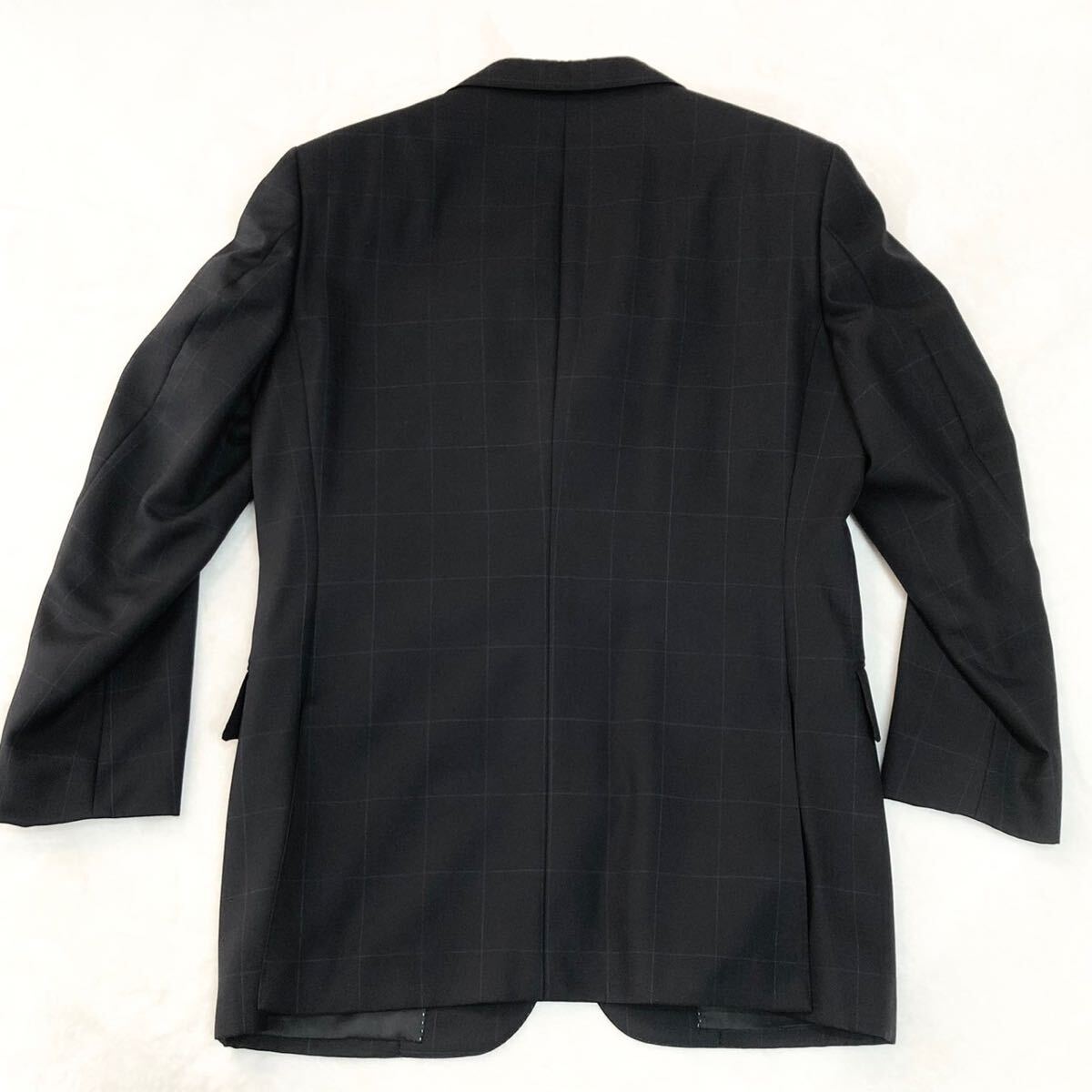 1円スタート メンズ　バーバリー スーツ セットアップ ブラック ビジネススーツ _画像3