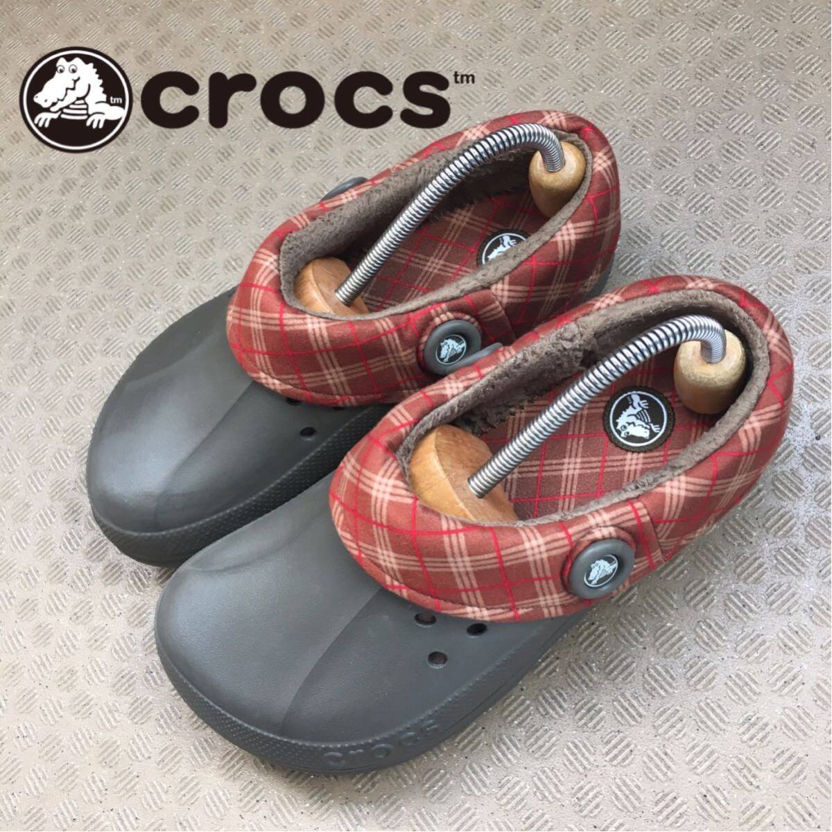 ★【 crocs 】★インナーボア付き メンズサンダル★サイズM8_画像1