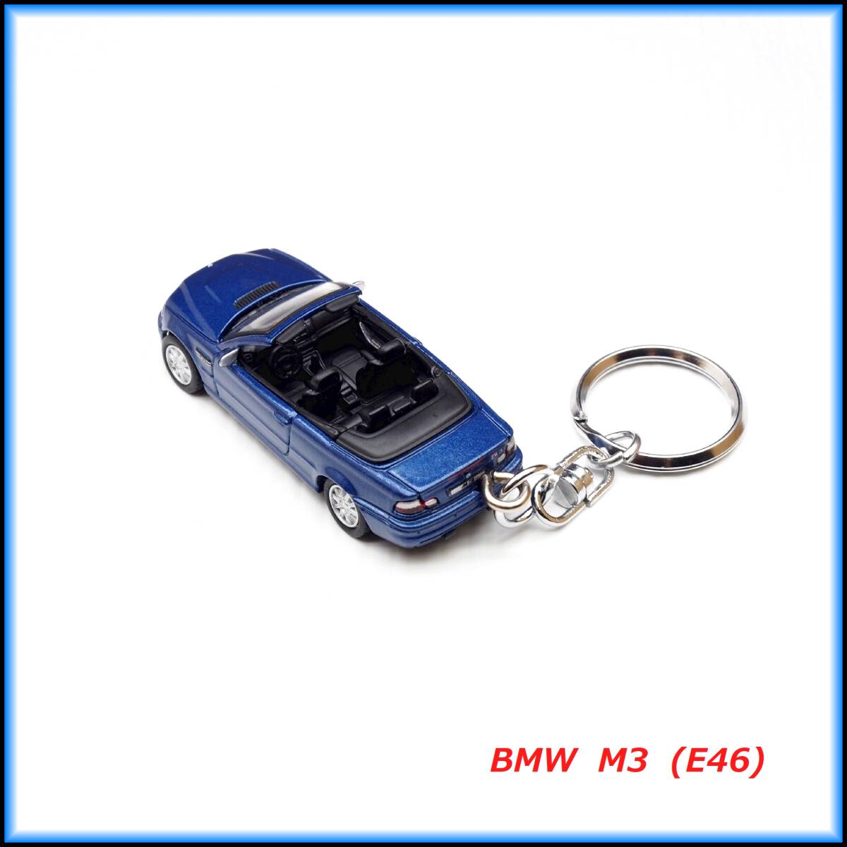BMW E46 M3 カブリオレ ミニカー ストラップ キーホルダー エアロ ホイール マフラー BBS カーボン スポイラー ライト シート ACS バンパー_画像5