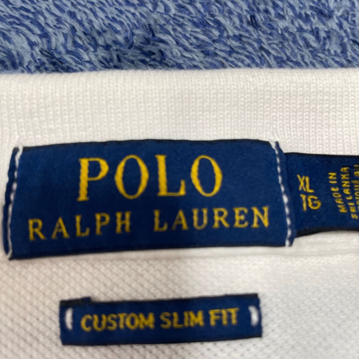 国内正規品 POLO RALPH LAUREN ポロラルフローレン 半袖ポロシャツ メンズサイズXL 185/101A ボーダー の画像4