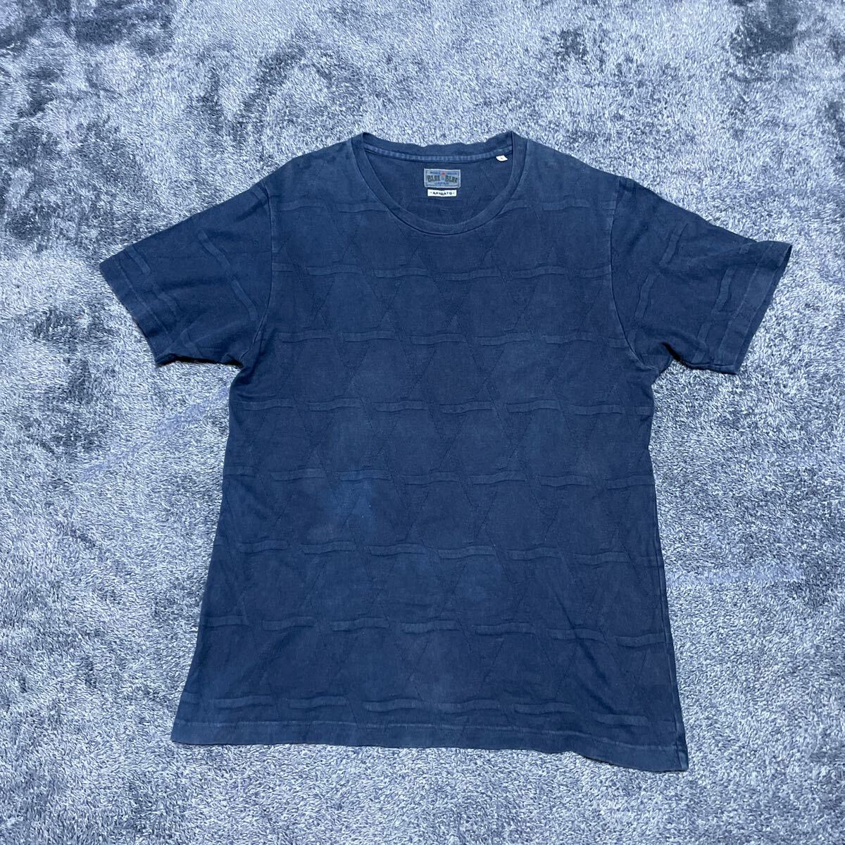 BLUE BLUE JAPAN PURE INDIGO ブルーブルージャパン インディゴ染め 半袖Tシャツ メンズサイズ3 ARIGATOの画像1