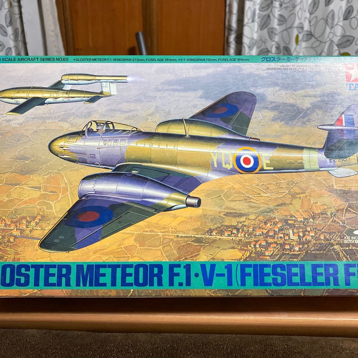 タミヤ TAMIYA 1/48 グロスター ミーティア F.1 V-1 フィーゼラ Fi103 プラモデル 未組立 GLOSTER ジェット戦闘機 イギリスの画像1