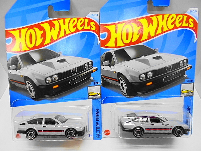 Hotwheels アルファロメオ GTV6 3.0 ホットウィール ミニカー 2台セット の画像1