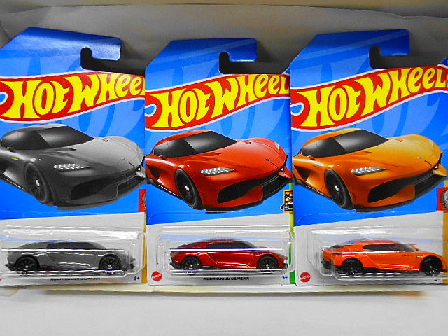 Hotwheels ホットウィール ケーニグセグ ジェメーラ ミニカー 3台セットの画像1