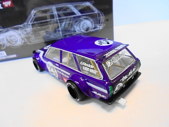 ■未開封品発送■ MINI GT 街道ハウス ダットサン 510 ワゴン ミニカー 日産 ブルーバード 1/64 ジュン イマイ 62 紫_参考画像