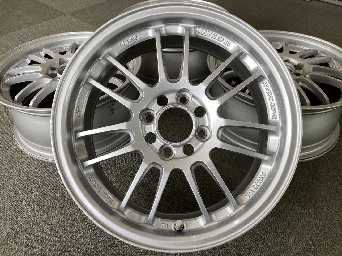 中古☆RAYS 鍛造 VOLKRACING RE30 15×６.5Ｊ+38 4H100☆TE37 CE28☆の画像2