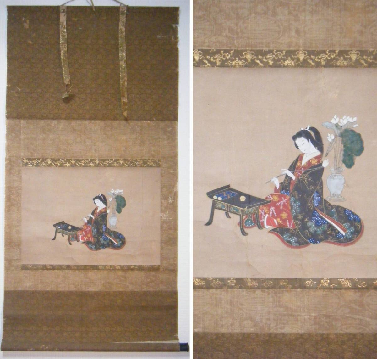 Yahoo!オークション - 【模写】掛軸 土佐光貞 人物・姫 古美術 Yahoo!オークション - 【模写】掛軸 土佐光貞 人物・姫 古美術