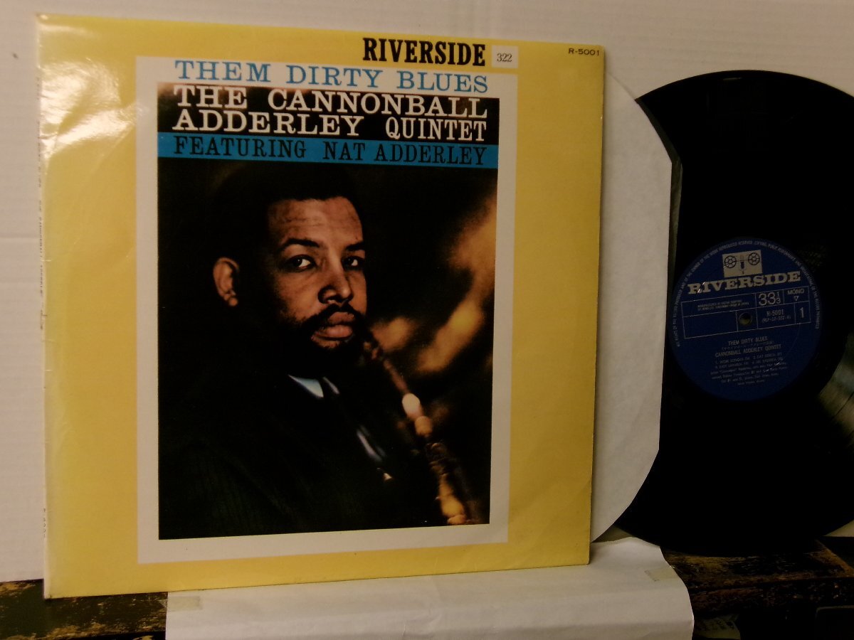 ▲LP CANNONBALL ADDERLEY QUINTET / THEM DIRTY BLUES キャノンボール・アダレイの芸術 国内盤 ビクター R-5001◇r60330_画像1