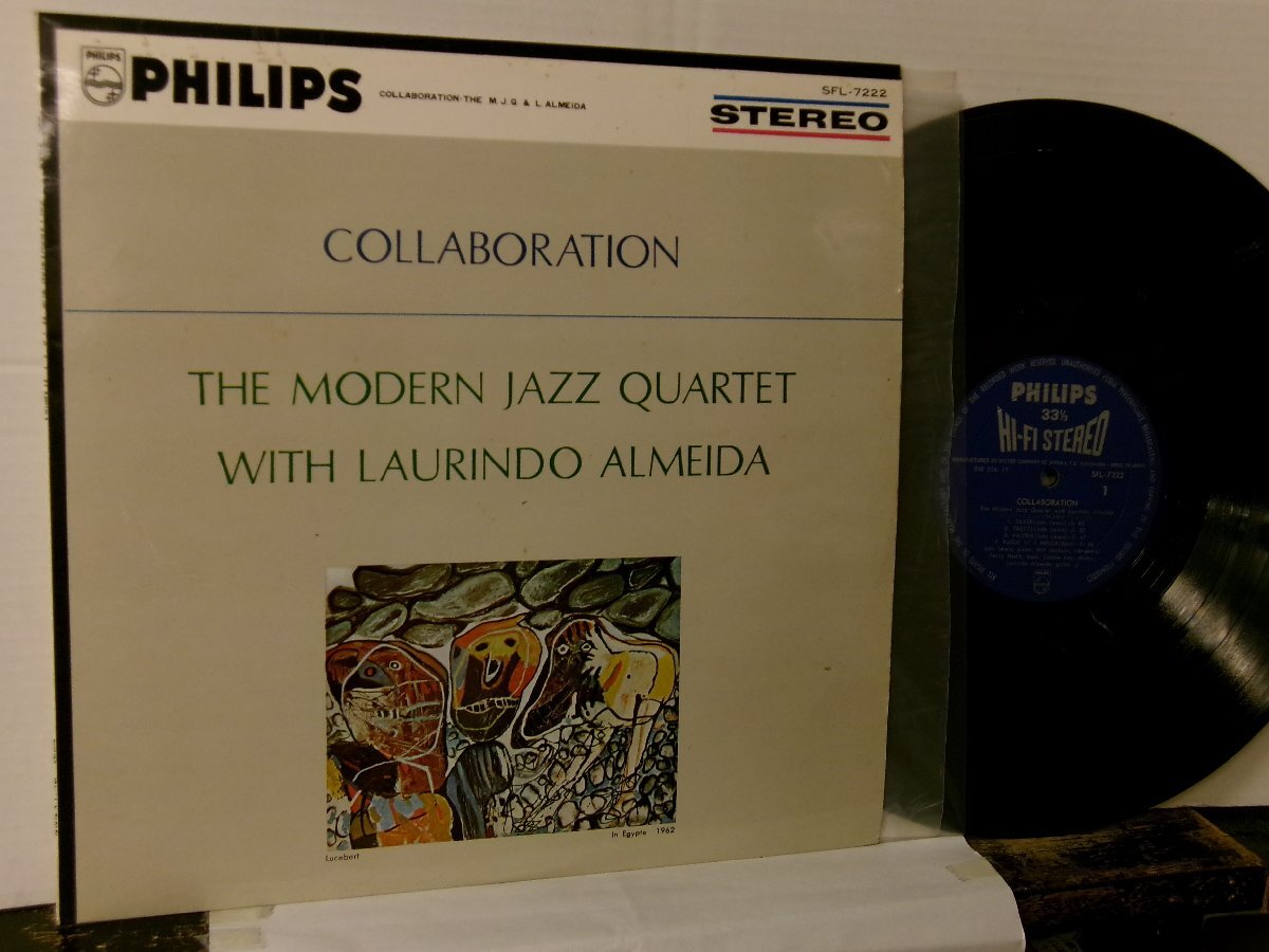 ▲LP MODERN JAZZ QUARTET WITH LAURINDO ALMEIDA モダン・ジャズ・カルテット / COLLABORATION 国内盤 ビクター SFL-7222◇r60406_画像1