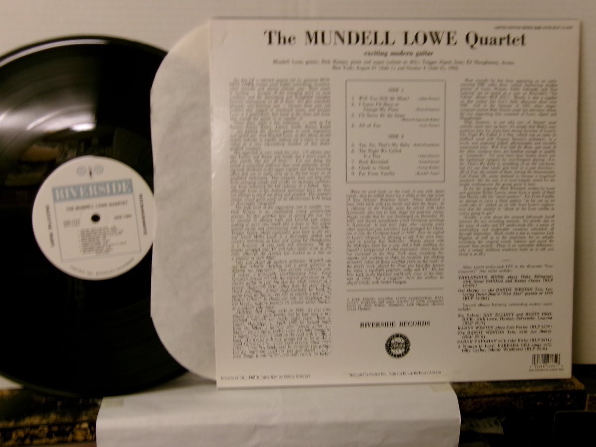 ▲LP マンデル・ロウ (ギター) / MUNDELL LOWE QUARTET 輸入再発盤 ORIGINAL JAZZ CLASSICS OJC-1773◇r60413_画像2