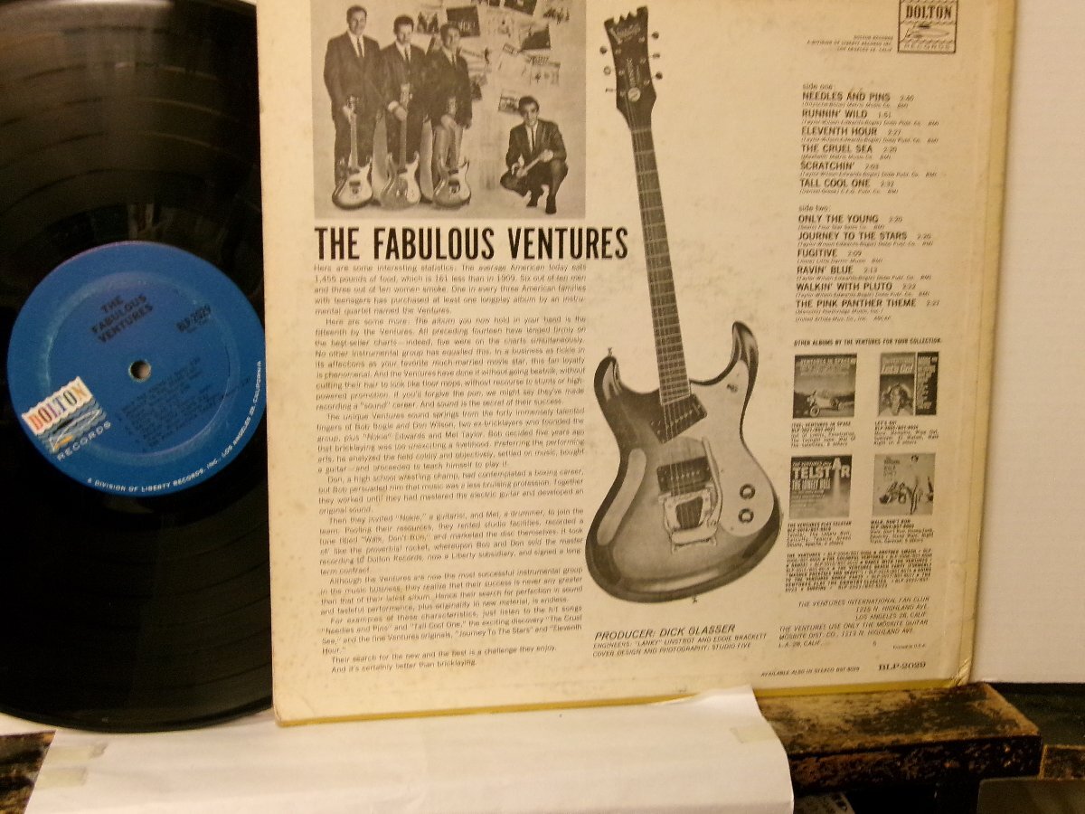 ▲LP ベンチャーズ / THE FABULOUS VENTURES 輸入盤 DOLTON BLP-2020 OLDIES◇r60420_画像2