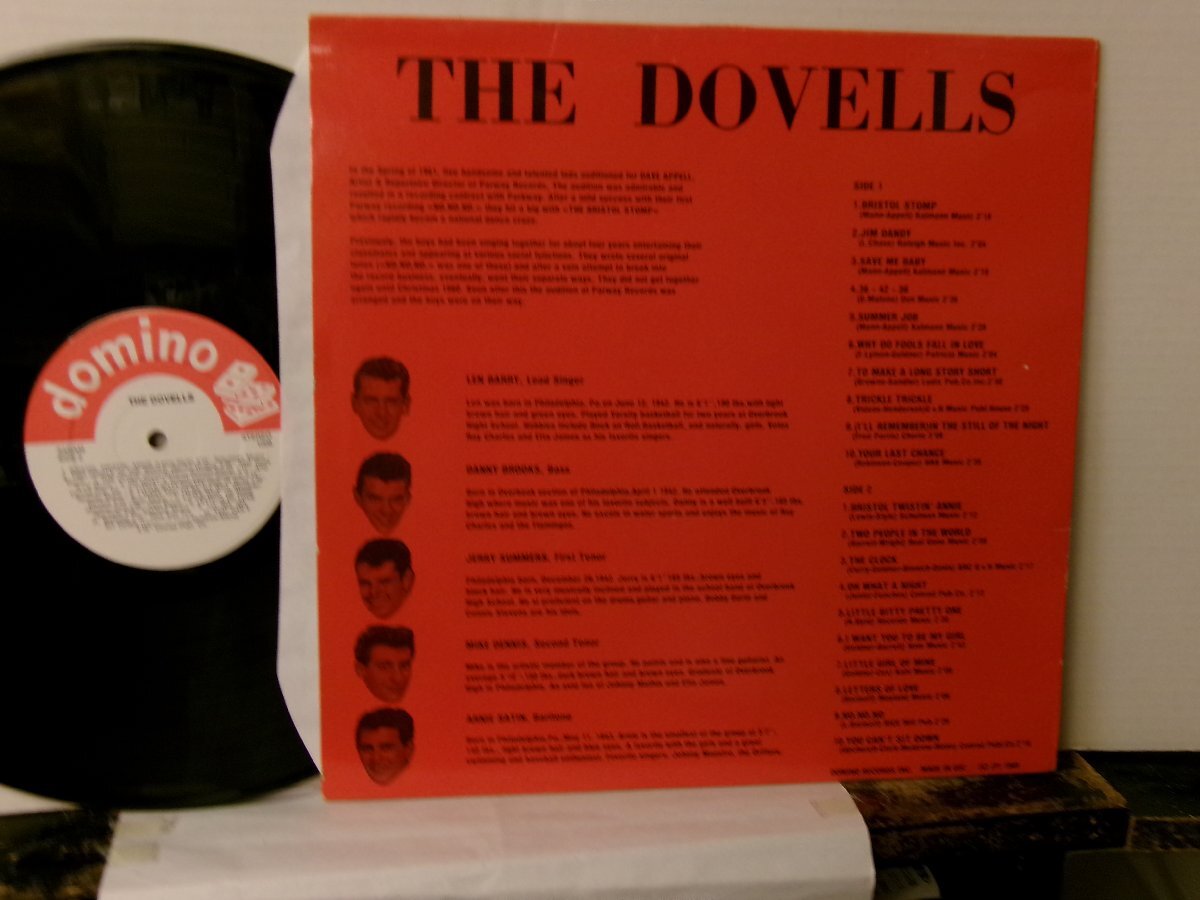 ▲LP ザ・ドーヴェルズ / THE DOVELLS 輸入盤 DOMINO 1006 DOO-WOP OLDIES◇r60420_画像2