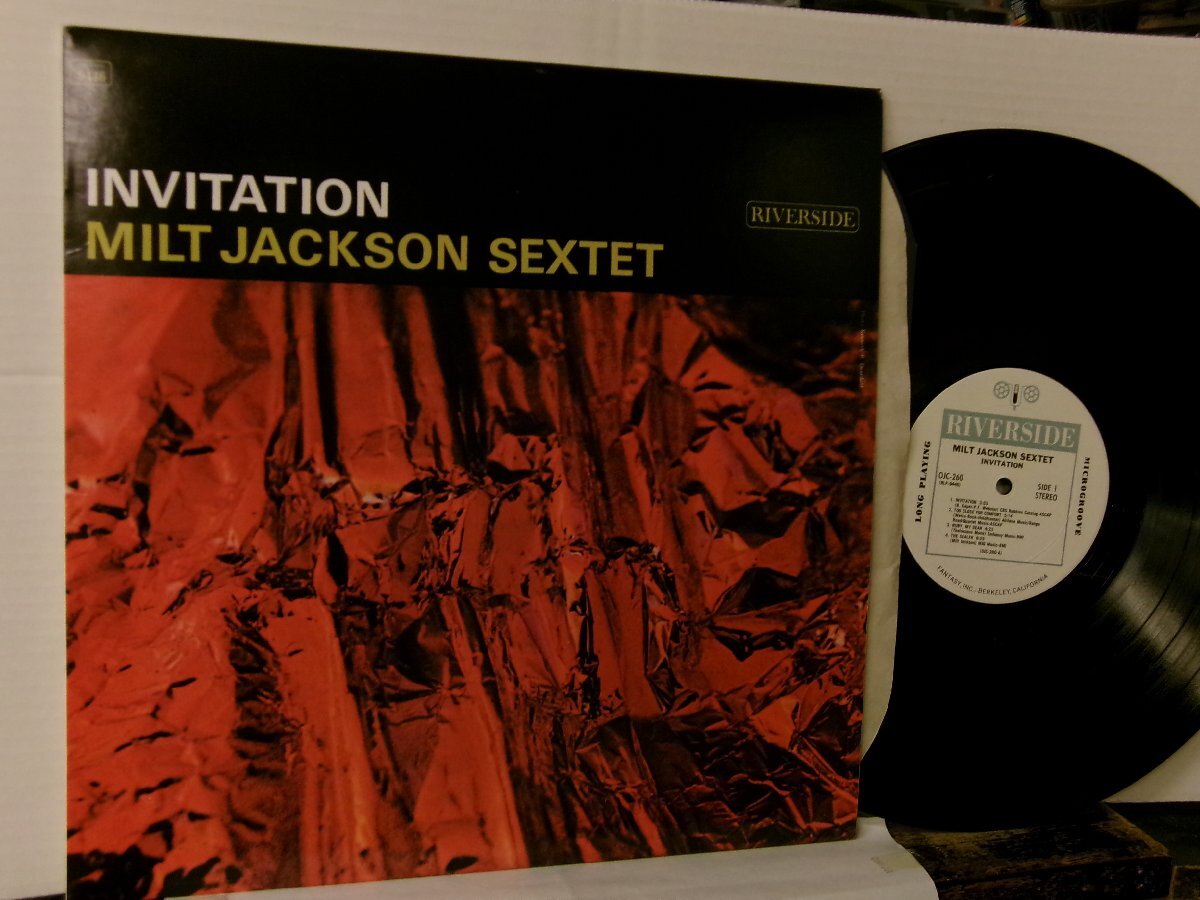 ▲LP MILT JACKSON ミルト・ジャクソン / INVITATION インヴィテイション 輸入再発盤 ORIGINAL JAZZ CLASSICS OJC-260◇r60420_画像1