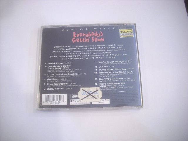 ● 輸入USA盤 CD JUNIOR WELLS / EVERYBODY'S GETTIN7 SOME ジュニア・ウェルズ サニーランドレス 1995年 TELARC CD-83360 ◇r60412_画像2