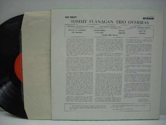 [LP] トミー・フラナガン・トリオ / オーヴァーシーズ TOMMY FLANAGAN TRIO OVERSEA TEICHIKU株式会社 KUX-109-E ◇r60417の画像2