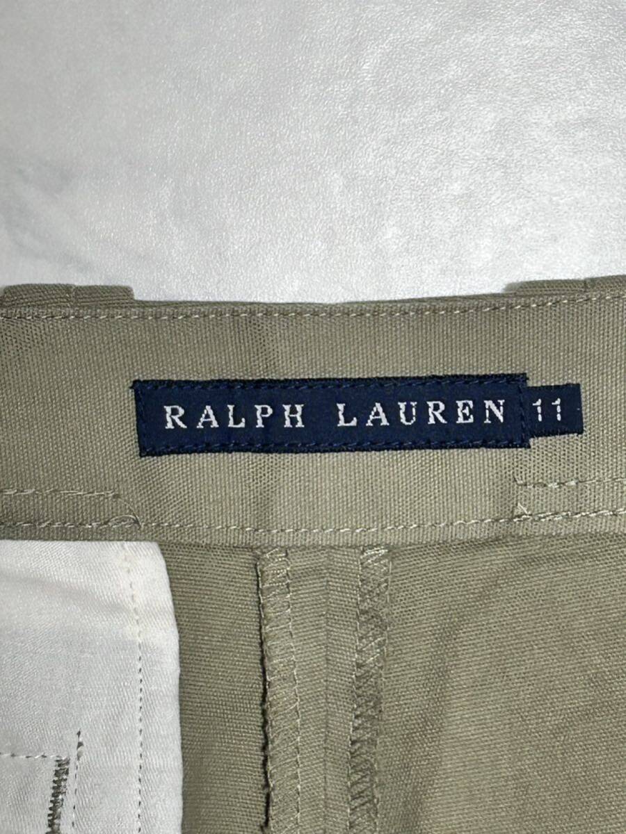 美品 Ralph Lauren パンツ レディース M~L カーキーの画像3
