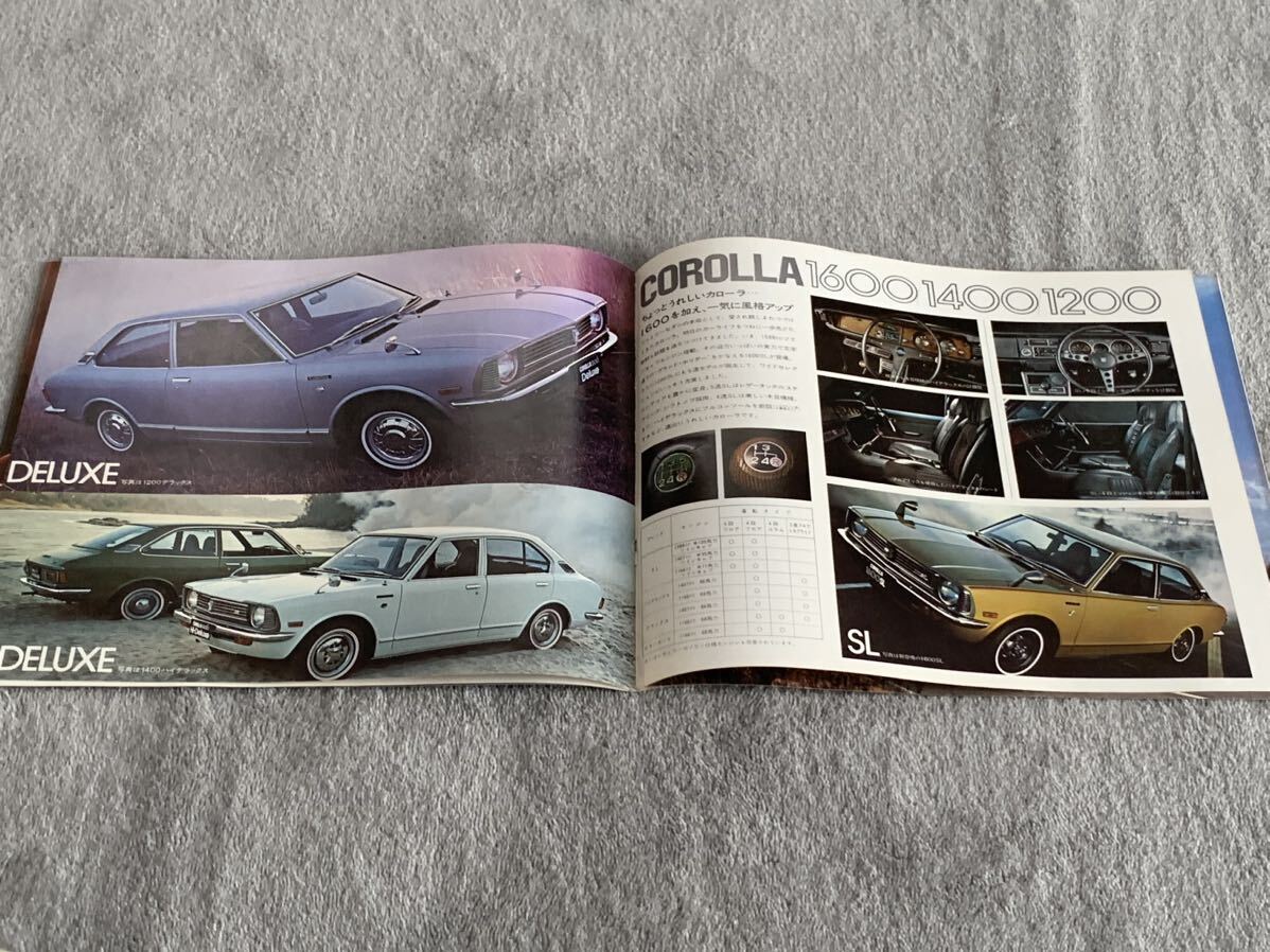 昭和48年4月 トヨタ　カローラ店ラインナップカタログ　セリカ　LB カローラ　バン　クーペ　ミニエース　TOYOTA CELICA COROLLA_画像5