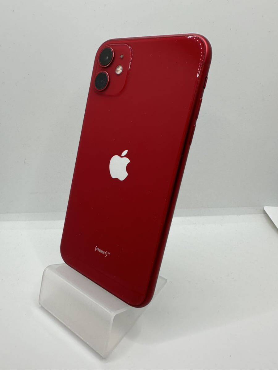 iPhone11 64GB RED SIMロック解除品バッテリー84%の画像3