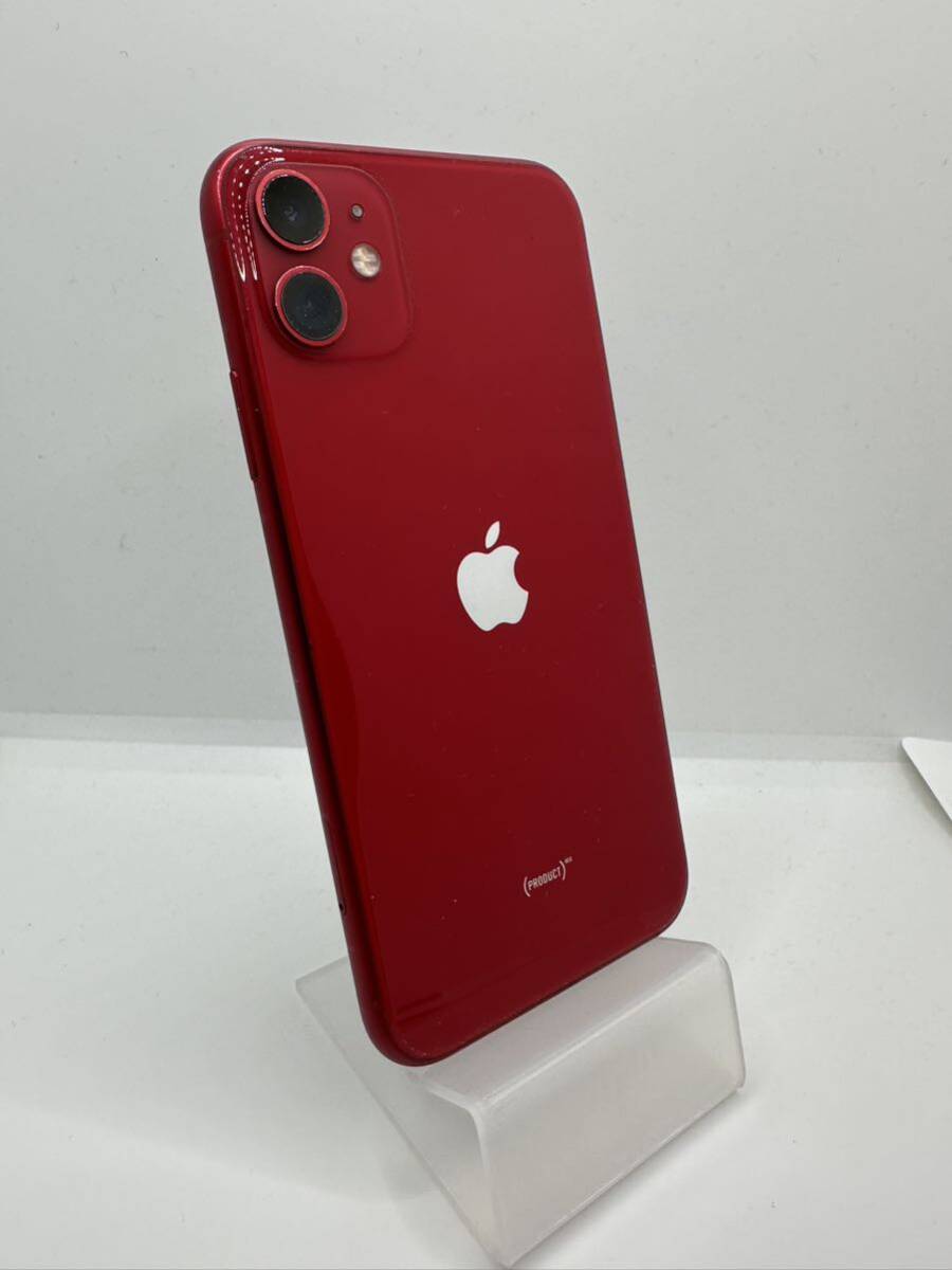 iPhone11 64GB RED SIMロック解除品バッテリー84%の画像4