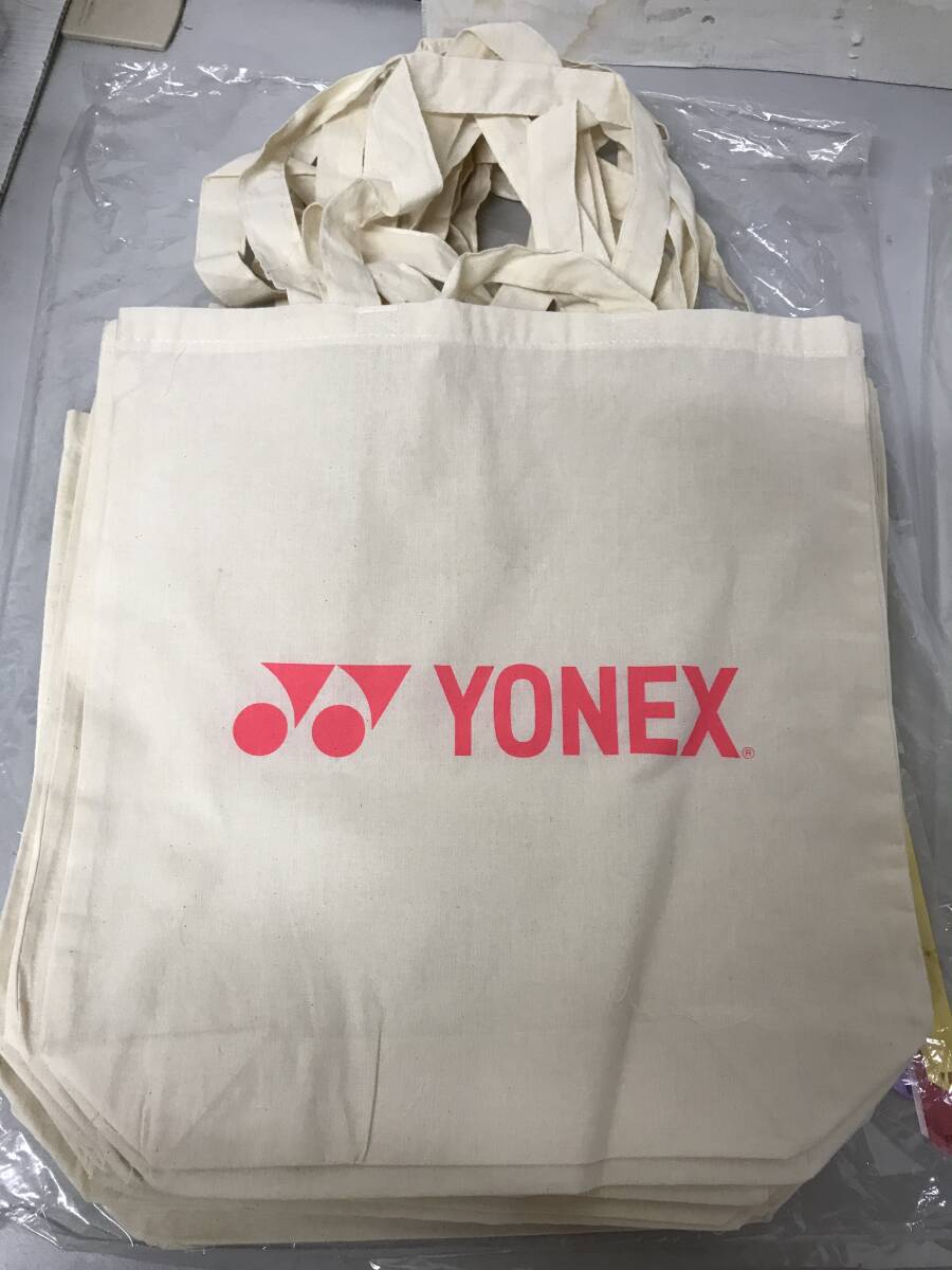 ヨネックス YONEX バッグ エコバッグ 部活 遠征 エコ お揃い　ピンク　可愛い　肩掛け　9枚　おまけ付き_画像10