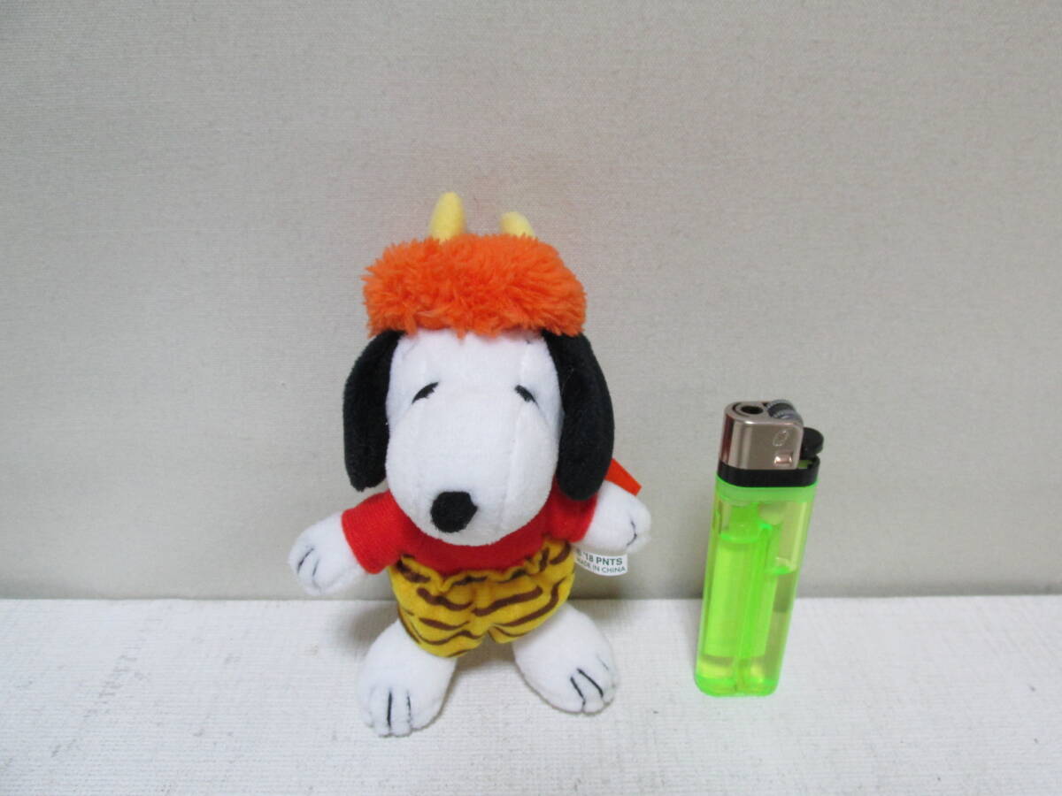 スヌーピー 「スヌーピータウン 2018 節分 鬼 スヌーピー カラビナ付き マスコット PEANUTS」 ぬいぐるみ キーホルダー おに オニの画像3