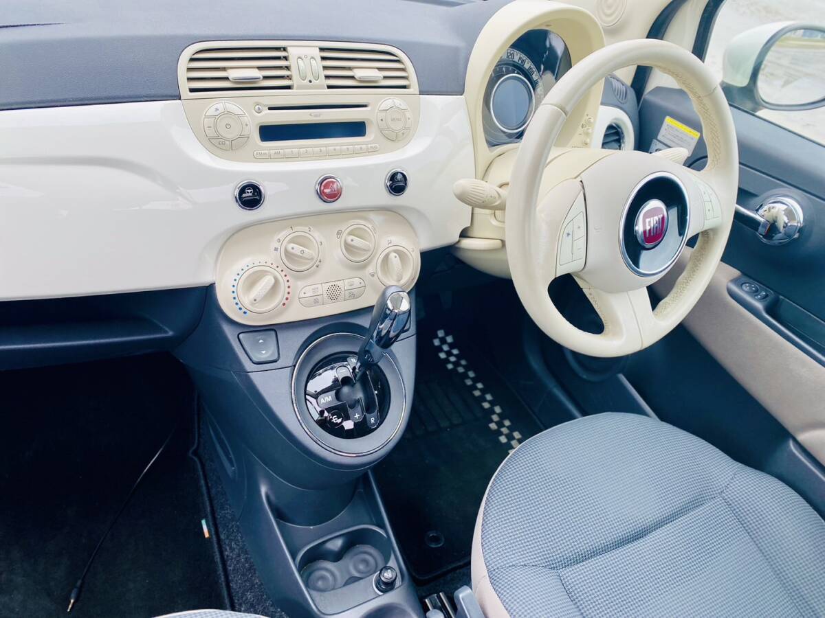 ★H27 FIAT500 ゴー&ファン／走行距離6万1100km／車検R8年5月/IAT/ETC/CD/キーレス★代理出品の画像10