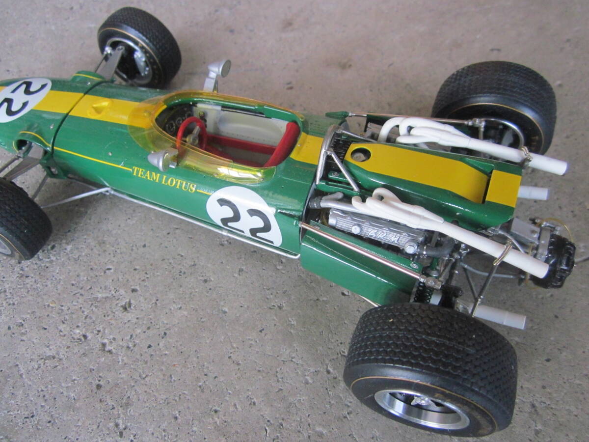 モデルファクトリーヒロ★1/20 ロータス 43 BRM 1966 #22 J・クラーク★塗装済完成品_画像10