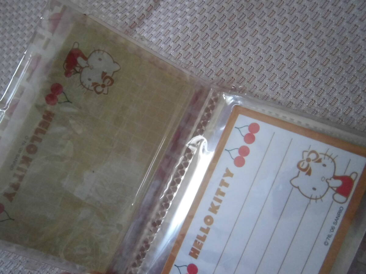 未使用品★サンリオ キティ カードファイル メモ チェリー★２００６年の画像3