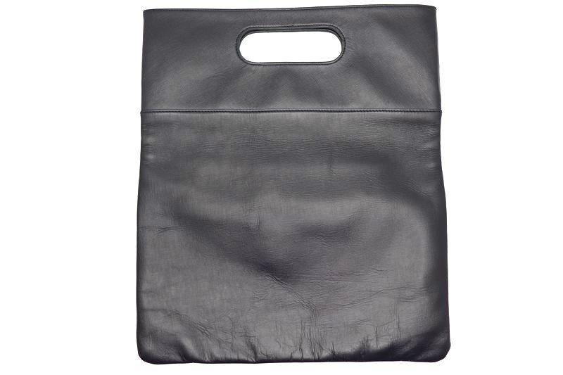 BUSINESS LEATHER FACTORY ( business leather Factory ) clutch back cow leather black / black bag / bag 