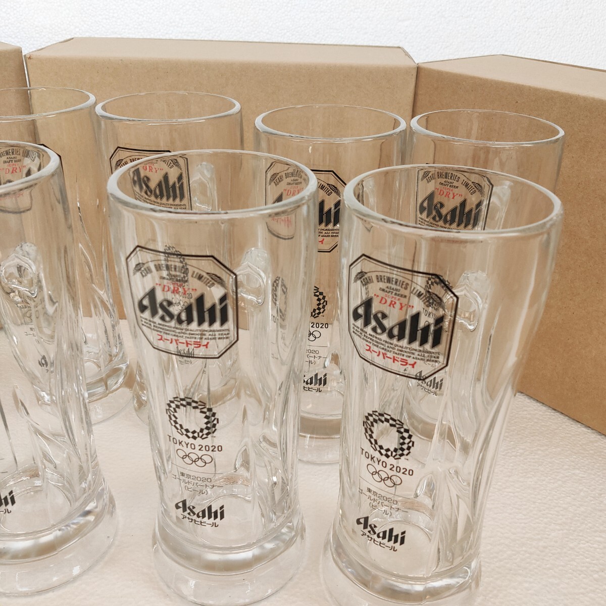 アサヒスーパードライ 東京2020オリンピック ビールジョッキ Asahi グラス 9個の画像3