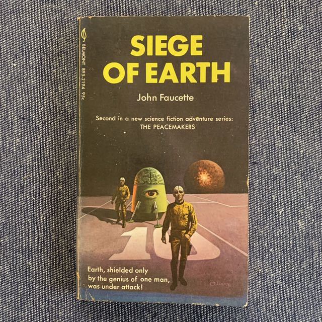 SIEGE OF EARTH John Faucette 著者ジョン・M・フォーセット 1971 洋書 ニューヨーク カラー広告・KENT ケント_画像1