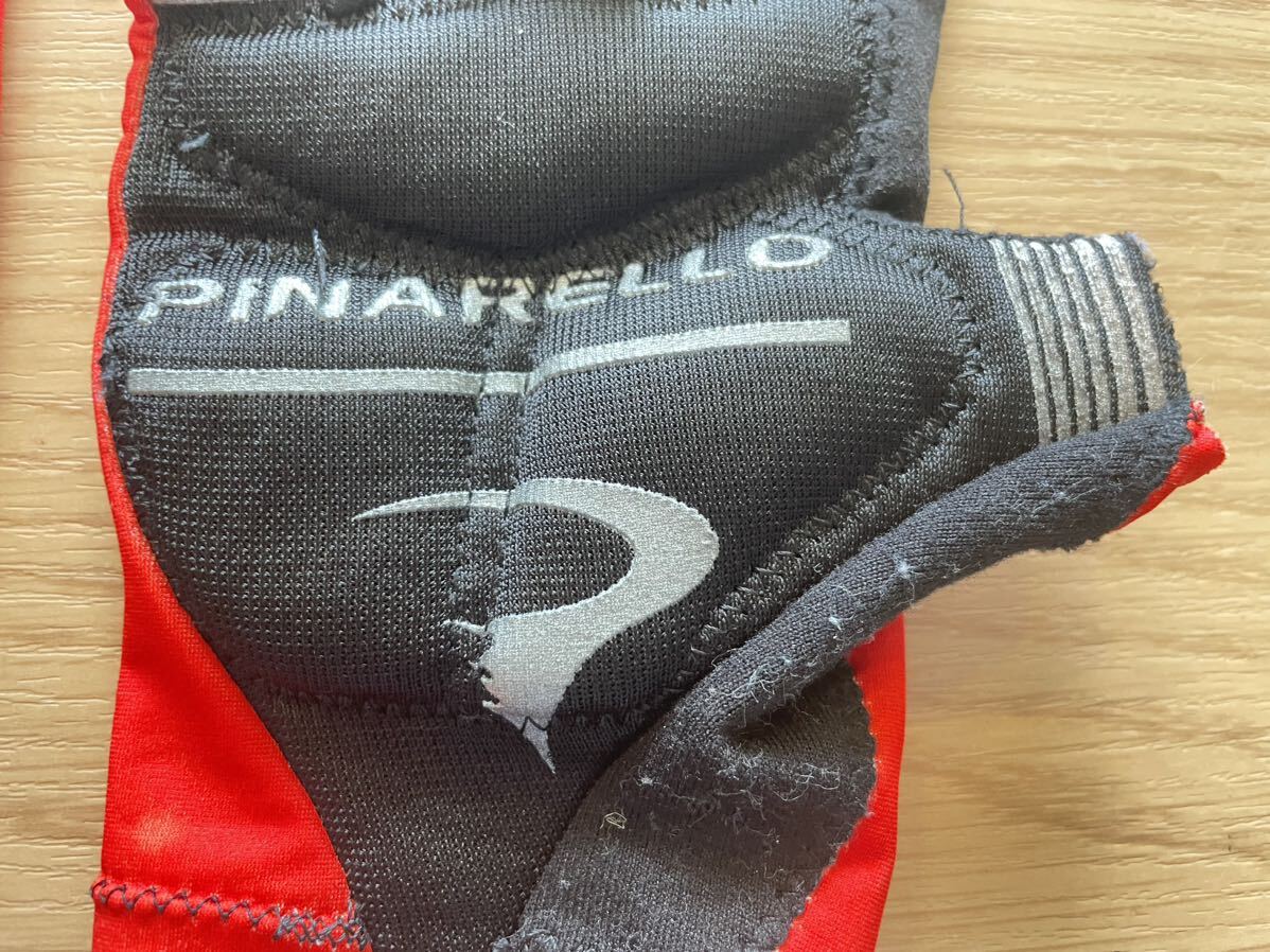 # б/у #PINARELLOpinarero cycle перчатка Short палец красный черный M шоссейный велосипед детали аксессуары P0735